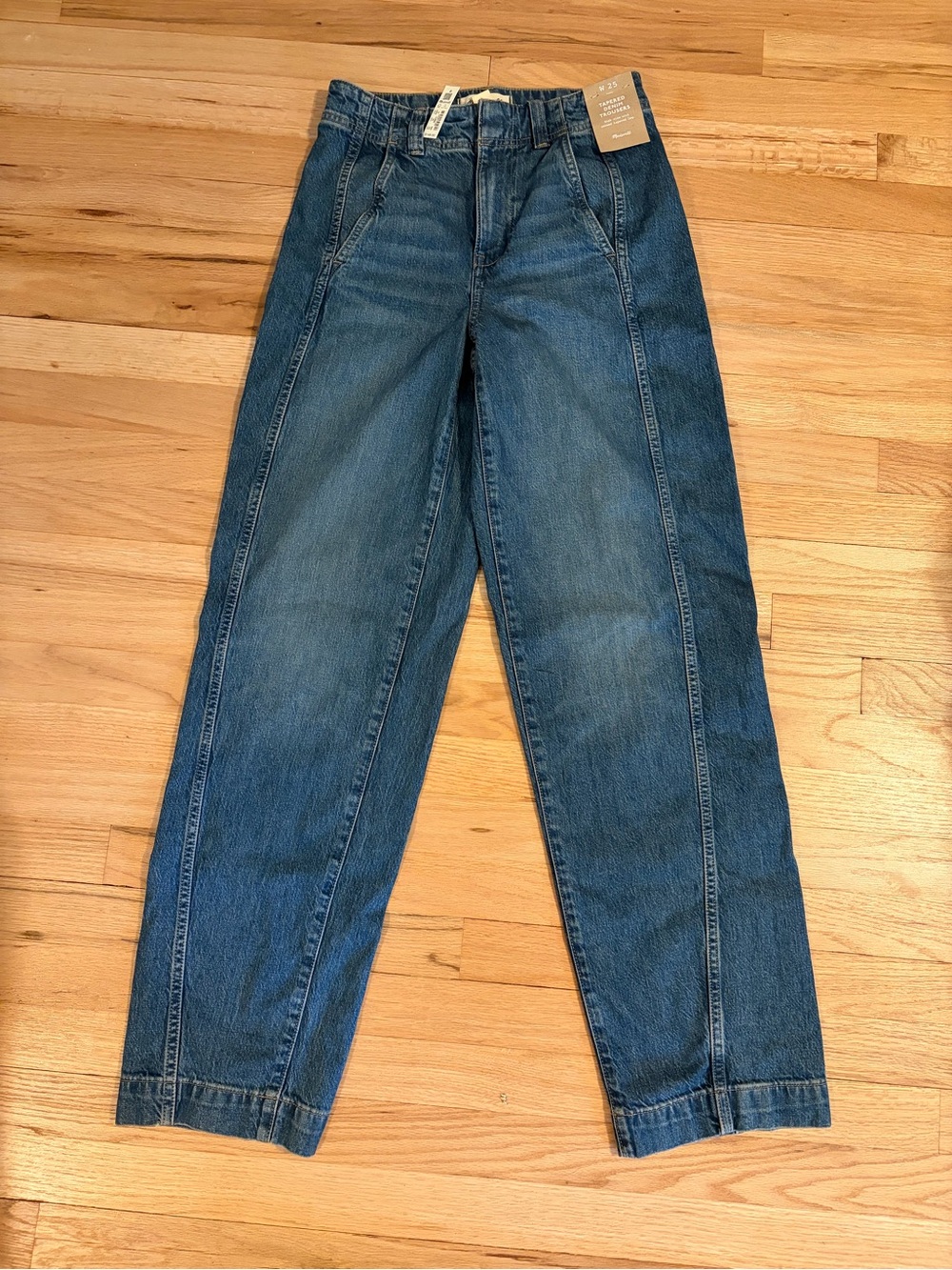 Madewell High-Rise Wide-Leg Jeans in Medium Blue Wash